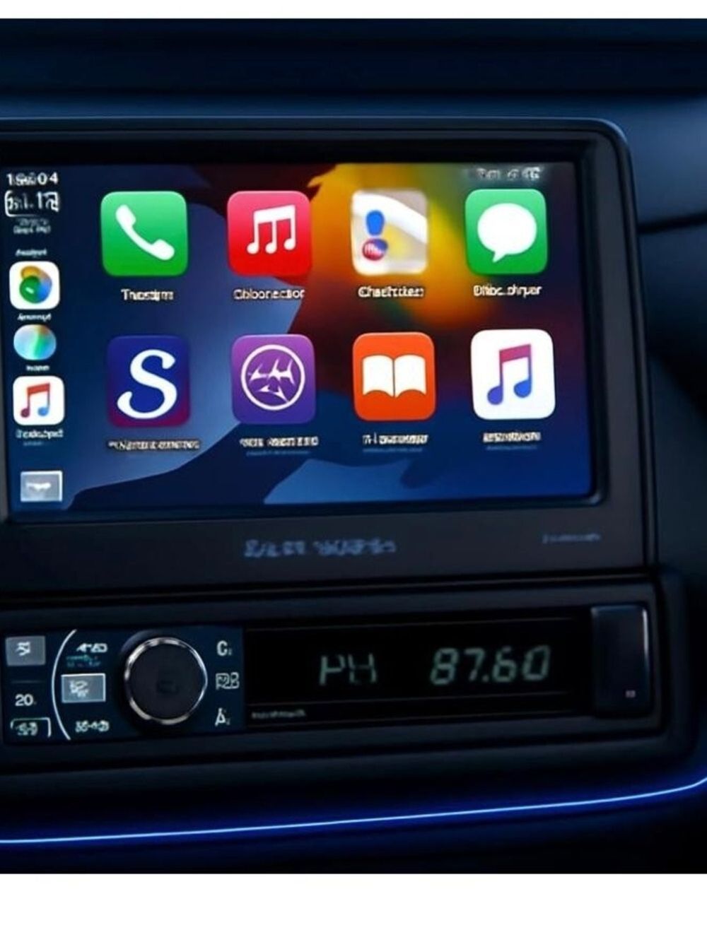 VRC-A1-78W Black 1-DIN Motorized Digital Multimedia Car Stereo w/ 7" LCD - Picture 6 of 9